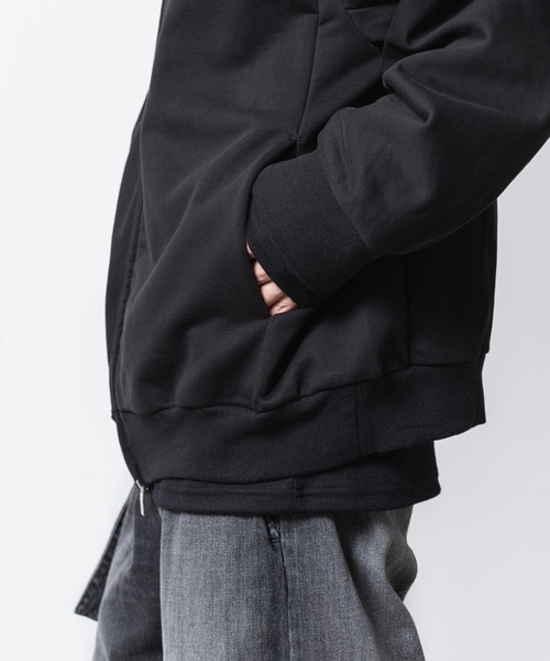 ATTACHMENT（アタッチメント）の「コットン ストレッチテリー ジップアップフーディー / CO STRECH TERRY ZIP UP HOODIE（パーカー・メンズ・ブラック/ダークグレー/ライトグレー・1/2/3）」の19枚目の写真