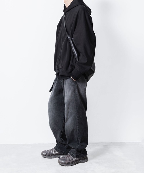 ATTACHMENT（アタッチメント）の「コットン ストレッチテリー ジップアップフーディー / CO STRECH TERRY ZIP UP HOODIE（パーカー・メンズ・ブラック/ダークグレー/ライトグレー・1/2/3）」の20枚目の写真