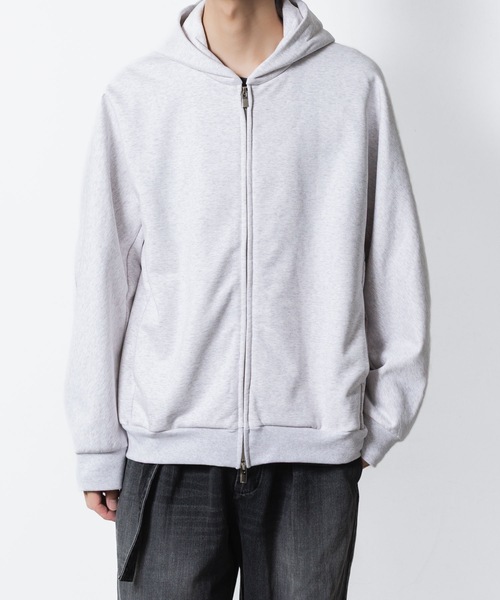ATTACHMENT（アタッチメント）の「コットン ストレッチテリー ジップアップフーディー / CO STRECH TERRY ZIP UP HOODIE（パーカー・メンズ・ブラック/ダークグレー/ライトグレー・1/2/3）」の22枚目の写真
