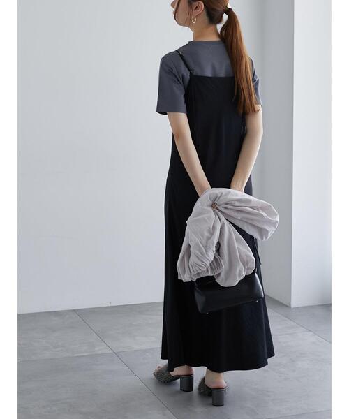 Te chichi（テチチ）の「【近赤外線CUT】半袖ベーシックTシャツ（Tシャツ/カットソー・レディース・オリーブ/ブラック/オフホワイト/チャコールグレー・F）」の7枚目の写真