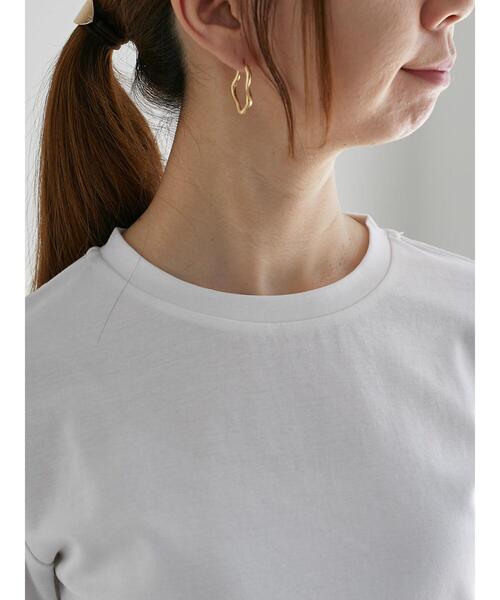 Te chichi（テチチ）の「【近赤外線CUT】半袖ベーシックTシャツ（Tシャツ/カットソー・レディース・オリーブ/ブラック/オフホワイト/チャコールグレー・F）」の20枚目の写真