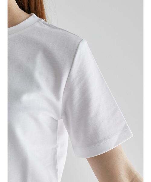 Te chichi（テチチ）の「【近赤外線CUT】半袖ベーシックTシャツ（Tシャツ/カットソー・レディース・オリーブ/ブラック/オフホワイト/チャコールグレー・F）」の19枚目の写真