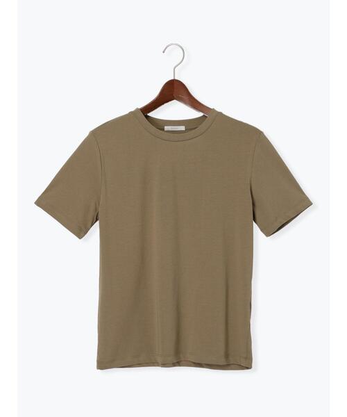 Te chichi（テチチ）の「【近赤外線CUT】半袖ベーシックTシャツ（Tシャツ/カットソー・レディース・オリーブ/ブラック/オフホワイト/チャコールグレー・F）」の16枚目の写真