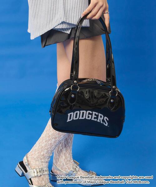 MLB(メジャーリーグベースボール)の「∴WEGO/MLB別注エナメルボストンバッグ(ボストンバッグ・レディース・ブラック/ホワイト/ブラウン・FREE)」の20枚目の写真