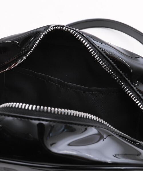 MLB(メジャーリーグベースボール)の「∴WEGO/MLB別注エナメルボストンバッグ(ボストンバッグ・レディース・ブラック/ホワイト/ブラウン・FREE)」の5枚目の写真