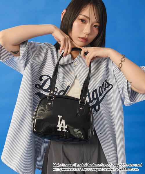 ∴WEGO/【25年春夏新作】MLB別注エナメルボストンバッグ