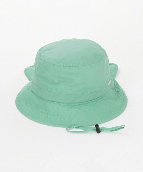 green label relaxing（グリーンレーベルリラクシング）の「機能性ハット タレツキ / キッズ - UVカット・撥水 -（ハット・キッズ・ライラック/ブラック/ベージュ/ライム・54-56）」の8枚目の写真