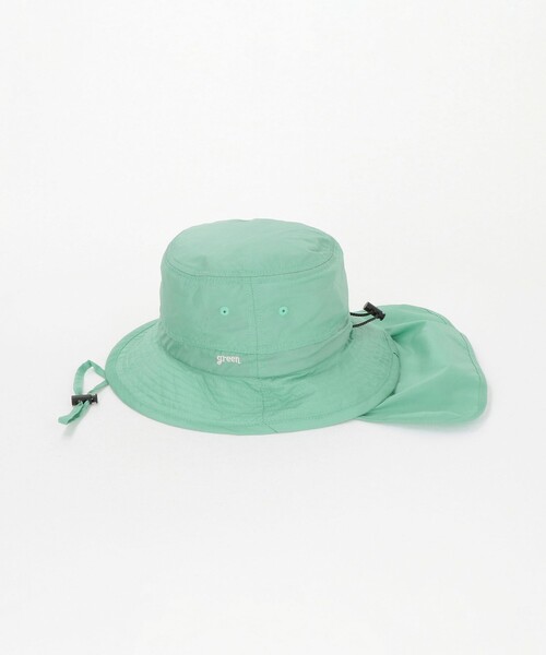 green label relaxing（グリーンレーベルリラクシング）の「機能性ハット タレツキ / キッズ - UVカット・撥水 -（ハット・キッズ・ライラック/ブラック/ベージュ/ライム・54-56）」の9枚目の写真
