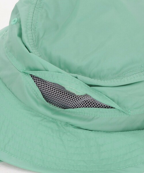 green label relaxing（グリーンレーベルリラクシング）の「機能性ハット タレツキ / キッズ - UVカット・撥水 -（ハット・キッズ・ライラック/ブラック/ベージュ/ライム・54-56）」の14枚目の写真