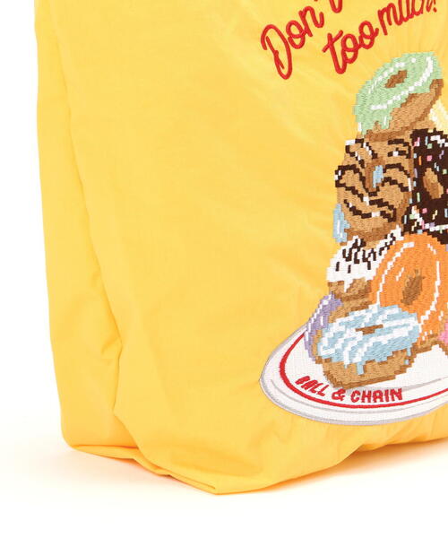 Ball&Chain（ボールアンドチェーン）の「Ball&Chain(ボールアンドチェーン) DOT SWEETS/Mサイズ（エコバッグ/サブバッグ・レディース・イエロー/ブラック・F）」の10枚目の写真