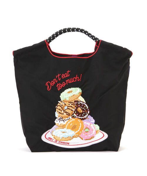 Ball&Chain（ボールアンドチェーン）の「Ball&Chain(ボールアンドチェーン) DOT SWEETS/Mサイズ（エコバッグ/サブバッグ・レディース・イエロー/ブラック・F）」の2枚目の写真