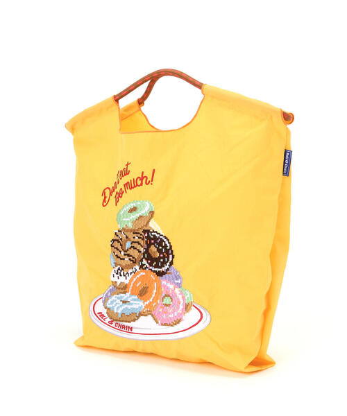 Ball&Chain（ボールアンドチェーン）の「Ball&Chain(ボールアンドチェーン) DOT SWEETS/Mサイズ（エコバッグ/サブバッグ・レディース・イエロー/ブラック・F）」の4枚目の写真