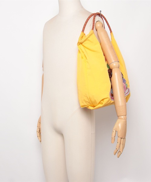 Ball&Chain（ボールアンドチェーン）の「Ball&Chain(ボールアンドチェーン) DOT SWEETS/Mサイズ（エコバッグ/サブバッグ・レディース・イエロー/ブラック・F）」の7枚目の写真