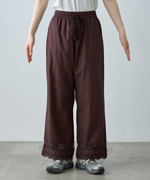 CIAOPANIC TYPY(チャオパニックティピー)の「切替レースワイドパンツ(その他パンツ・レディース・ホワイト/ブラック/ブラウン/カーキ・SMALL/MEDIUM)」の21枚目の写真