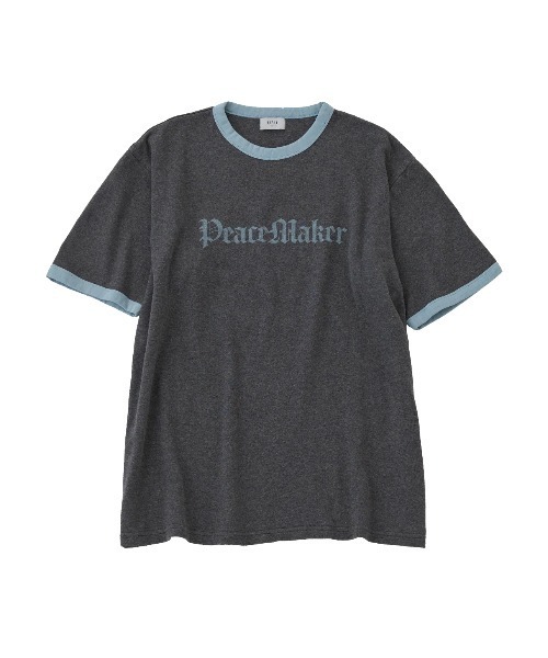 URU TOKYO(ウルトーキョー)の「【URU TOKYO】Crew neck S/S tee(Tシャツ/カットソー・メンズ・ライトグレー/ブラウン/ダークグレー・1/2)」の2枚目の写真