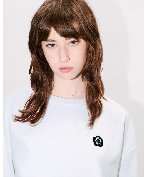 Boke Flower 2.0' ロング スリーブ コットン Tシャツ（Tシャツ