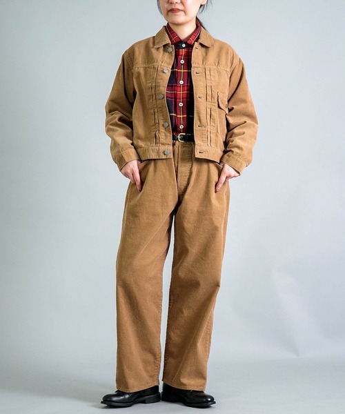 OMNIGOD（オムニゴッド）の「[OMNIGOD womens / オムニゴッド] 14Wコーデュロイ 5Pイージールーズジーンズ（その他パンツ・レディース・ボルドー/グレー/ベージュ・3/2）」の12枚目の写真