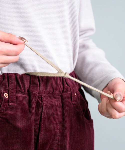 OMNIGOD womens / オムニゴッド] 14Wコーデュロイ 5Pイージールーズ