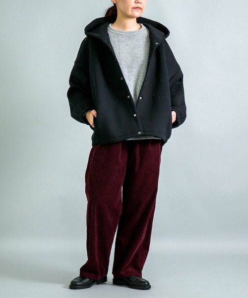 OMNIGOD（オムニゴッド）の「[OMNIGOD womens / オムニゴッド] 14Wコーデュロイ 5Pイージールーズジーンズ（その他パンツ・レディース・ボルドー/グレー/ベージュ・3/2）」の5枚目の写真