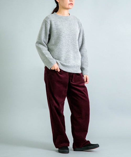 OMNIGOD（オムニゴッド）の「[OMNIGOD womens / オムニゴッド] 14Wコーデュロイ 5Pイージールーズジーンズ（その他パンツ・レディース・ボルドー/グレー/ベージュ・3/2）」の4枚目の写真