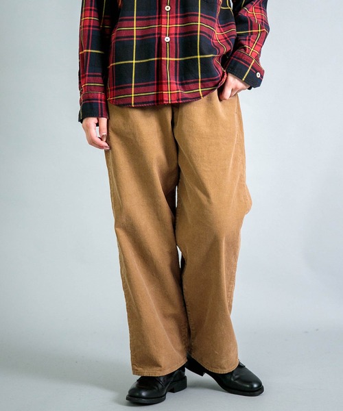 OMNIGOD（オムニゴッド）の「[OMNIGOD womens / オムニゴッド] 14Wコーデュロイ 5Pイージールーズジーンズ（その他パンツ・レディース・ボルドー/グレー/ベージュ・3/2）」の10枚目の写真