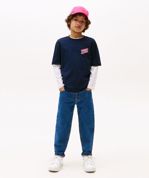 TOMMY HILFIGER（トミーヒルフィガー）の「BOYS ネオングラフィックショートスリーブTシャツ（Tシャツ/カットソー・キッズ・ネイビー・160cm/140cm/150cm/130cm）」の4枚目の写真