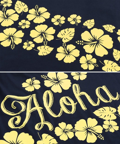 anap mimpi(アナップミンピ)の「バック ハイビスカス プリント オーバーサイズ Tシャツ(Tシャツ/カットソー・レディース・ラベンダー/オフホワイト/ネイビー・FREE)」の11枚目の写真