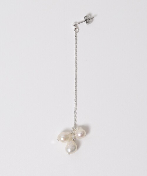 Firsthand(ファーストハンド)の「Firsthand/ファーストハンド チェーン パールピアス / スタッドピアス / 両耳用(ピアス(両耳用)・レディース・シルバー・ONE SIZE)」の4枚目の写真