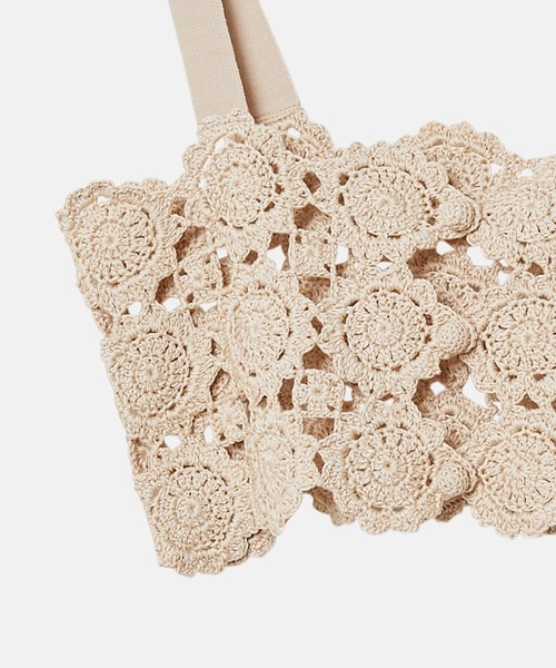 LE CIEL BLEU（ルシェルブルー）の「ハンドクロシェットフローラルモチーフベスト / Hand-Crocheted Floral Motif Vest（ニット/セーター・レディース・ベージュ/オフホワイト・36）」の20枚目の写真