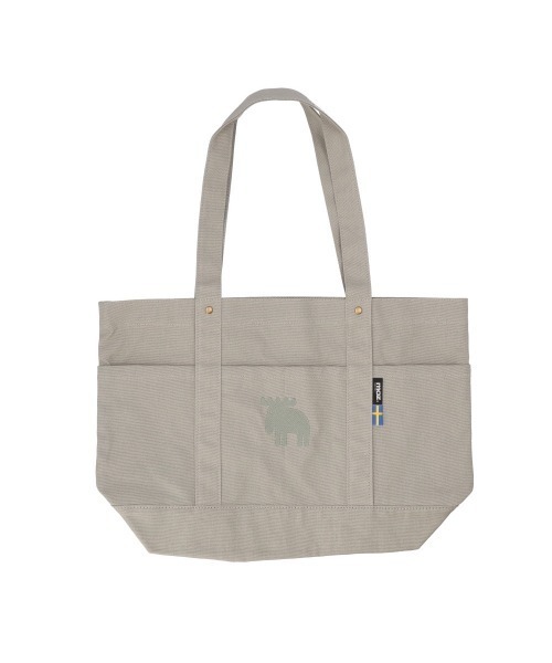moz（モズ）の「moz 帆布 トートバッグ Lサイズ（トートバッグ・レディース・カーキオリーブ/ネイビー/ホワイト系その他2/ナチュラル/ブラック/グレー・FREE）」の5枚目の写真