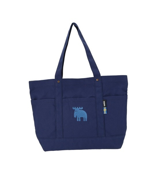 moz（モズ）の「moz 帆布 トートバッグ Lサイズ（トートバッグ・レディース・カーキオリーブ/ネイビー/ホワイト系その他2/ナチュラル/ブラック/グレー・FREE）」の6枚目の写真