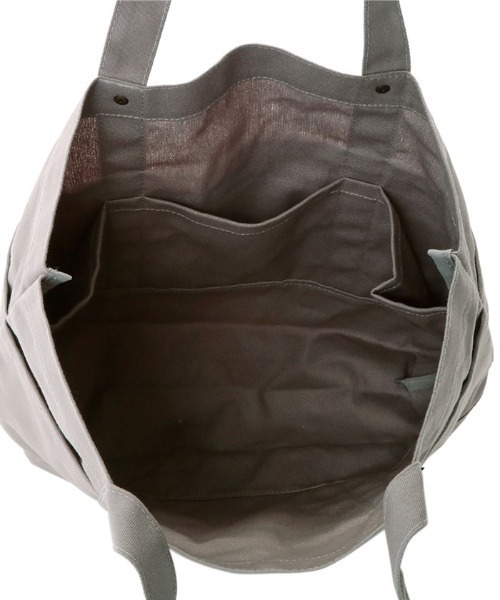 moz（モズ）の「moz 帆布 トートバッグ Lサイズ（トートバッグ・レディース・カーキオリーブ/ネイビー/ホワイト系その他2/ナチュラル/ブラック/グレー・FREE）」の13枚目の写真