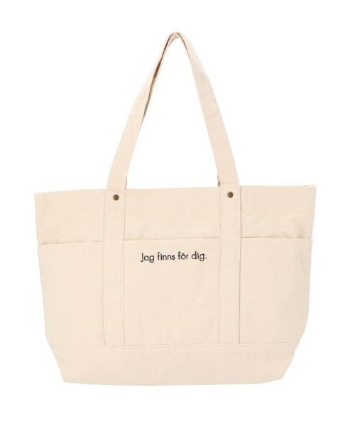 moz（モズ）の「moz 帆布 トートバッグ Lサイズ（トートバッグ・レディース・カーキオリーブ/ネイビー/ホワイト系その他2/ナチュラル/ブラック/グレー・FREE）」の18枚目の写真