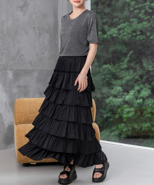 セール】【ロング丈/裏地付き/軽いのにボリューミー】ドレッシー