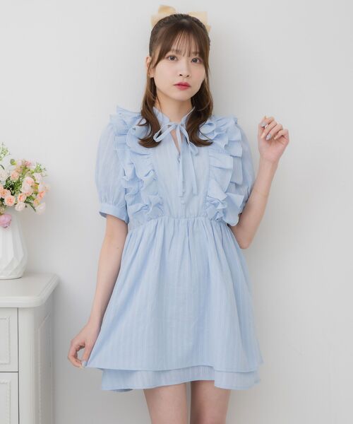 美品】トクコプルミエヴォル チュニック フリル レース