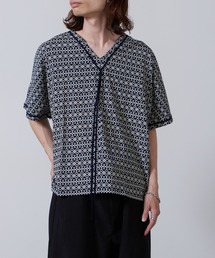 superNova.（スーパーノヴァ）の「superNova./スーパーノヴァ Braid Poncho-Indigo Tribal ポンチョ（Tシャツ/カットソー）」