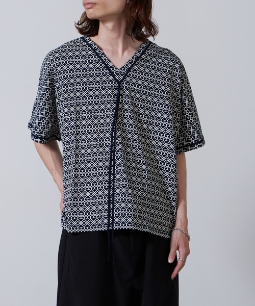 superNova./スーパーノヴァ Braid Poncho-Indigo Tribal ポンチョ