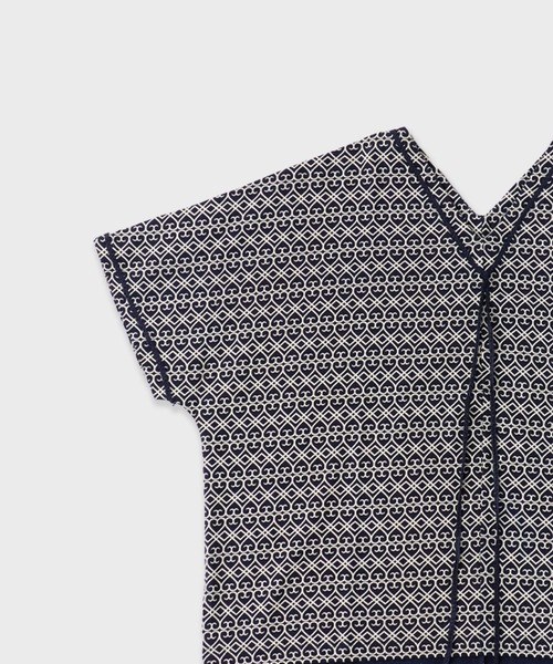 superNova.(スーパーノヴァ)の「superNova./スーパーノヴァ Braid Poncho-Indigo Tribal ポンチョ 夏服(Tシャツ/カットソー・メンズ・インディゴブルー・1)」の3枚目の写真