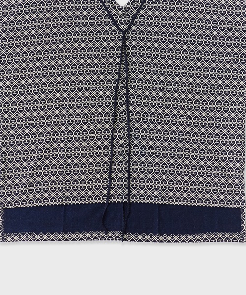 superNova.(スーパーノヴァ)の「superNova./スーパーノヴァ Braid Poncho-Indigo Tribal ポンチョ 夏服(Tシャツ/カットソー・メンズ・インディゴブルー・1)」の4枚目の写真
