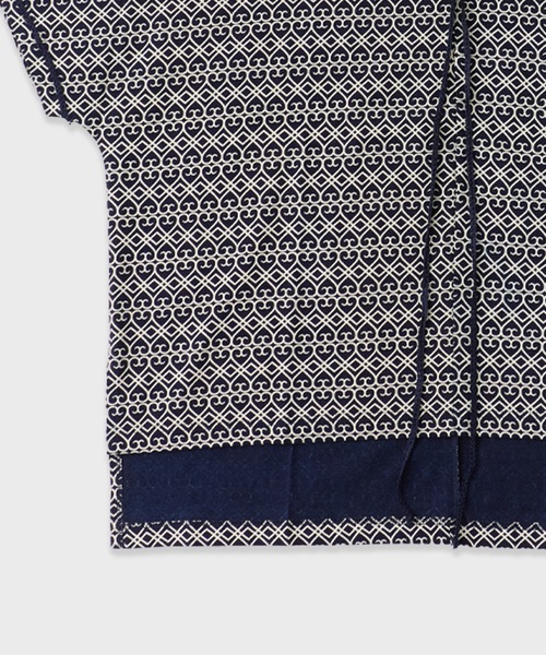 superNova.(スーパーノヴァ)の「superNova./スーパーノヴァ Braid Poncho-Indigo Tribal ポンチョ 夏服(Tシャツ/カットソー・メンズ・インディゴブルー・1)」の5枚目の写真