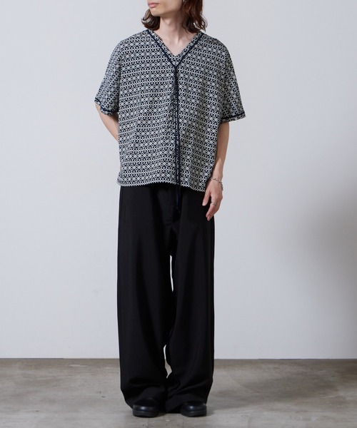 superNova.(スーパーノヴァ)の「superNova./スーパーノヴァ Braid Poncho-Indigo Tribal ポンチョ 夏服(Tシャツ/カットソー・メンズ・インディゴブルー・1)」の11枚目の写真