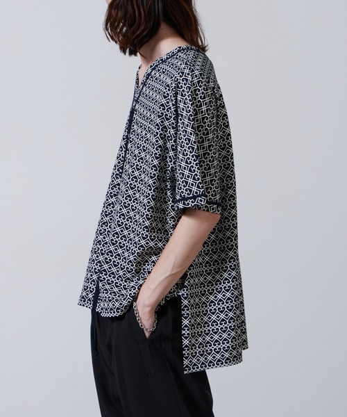 superNova.(スーパーノヴァ)の「superNova./スーパーノヴァ Braid Poncho-Indigo Tribal ポンチョ 夏服(Tシャツ/カットソー・メンズ・インディゴブルー・1)」の9枚目の写真