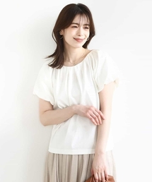 OFUON le MK | バルーンスリーブカットソー/接触冷感/洗える(Tシャツ/カットソー)