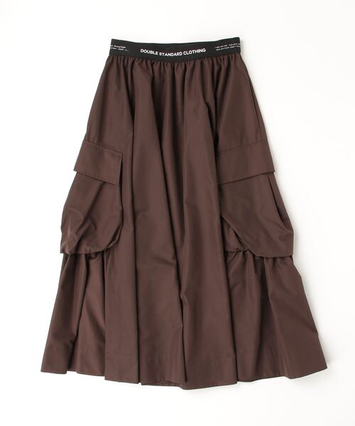 DOUBLE STANDARD CLOTHING（ダブルスタンダードクロージング）の「ブロードカーゴスカート（スカート・レディース・ブラック/ブラウン・38/36）」の5枚目の写真