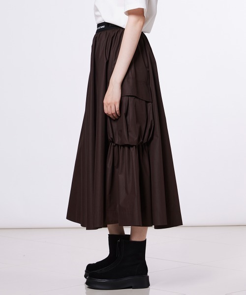 DOUBLE STANDARD CLOTHING（ダブルスタンダードクロージング）の「ブロードカーゴスカート（スカート・レディース・ブラック/ブラウン・38/36）」の10枚目の写真