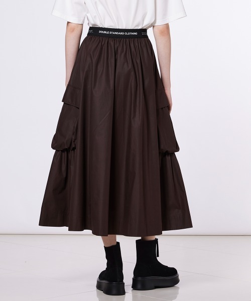 DOUBLE STANDARD CLOTHING（ダブルスタンダードクロージング）の「ブロードカーゴスカート（スカート・レディース・ブラック/ブラウン・38/36）」の11枚目の写真