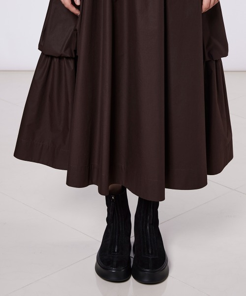 DOUBLE STANDARD CLOTHING（ダブルスタンダードクロージング）の「ブロードカーゴスカート（スカート・レディース・ブラック/ブラウン・38/36）」の16枚目の写真