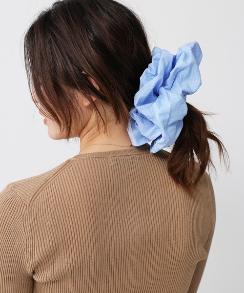 BABYLONE(バビロン)の「ストライプシュシュ(シュシュ・レディース・ブルー/グリーン・フリー)」の3枚目の写真