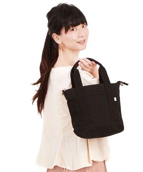 AddNinth(アドナインス)の「アドナインス AddNinth #SFA-0117S カラーキャンバス 2WAYトート(Sサイズ)(トートバッグ・レディース・その他/ブラック系その他2/ブラック/ホワイト×ブラック/ブラック系その他/ホワイト系その他/レッド/カモフラージュ/ネイビー・S)」の11枚目の写真