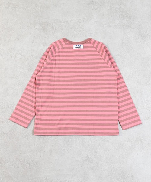 【最終値下げ】OUTIL ボーダーカットソー　ピンク 先染めボーダーカットソー（Tシャツ/カットソー）｜MARKEY'S